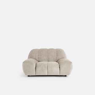 XL fauteuil, dik fluweel, Nuria