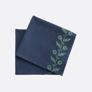 Set van 2 gewassen katoenen servetten, Auvray