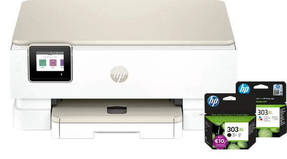 HP Envy Photo 7234 All-in-One + 1 extra zwarte XL + 1 kleuren cartridge