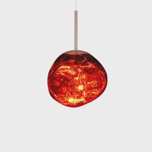 Melt Mini LED hanglamp, Ø 28 cm, koper Tom Dixon - Woonkamer - Designer - Kunststof - 1 lamp
