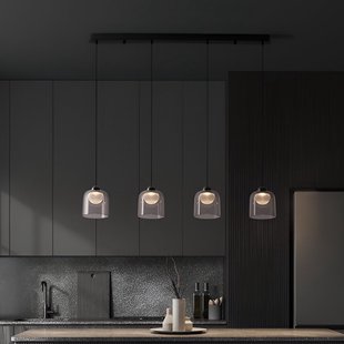 Nova Luce Dione 4L - hanglamp - Ø 14 x 100 x 200 cm - 20W LED incl. - zandzwart