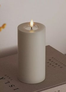 LED Stompkaars Zand - ø 7,5 x 15 cm