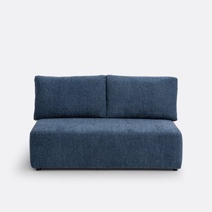 Modulaire 2-zitsbank Monica in gemêleerd chenille