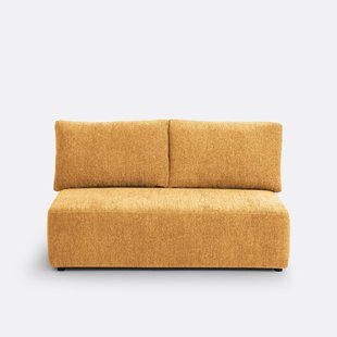 Modulaire 2-zitsbank Monica in gemêleerd chenille