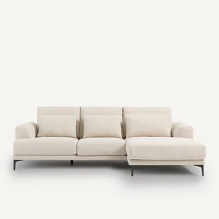 Zitbank met hoek rechts in bouclé, Marsile