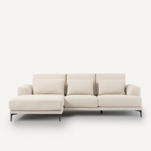 Zitbank met hoek links in bouclé, Marsile