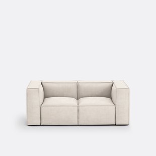 Modulaire bank, 2-zit, ribfluweel, Seven