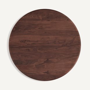 Rond tafelblad in notenhout,ø120 cm, Tirondo
