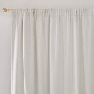 Thermogordijn van linnen in geribd vlechtwerk, Coline