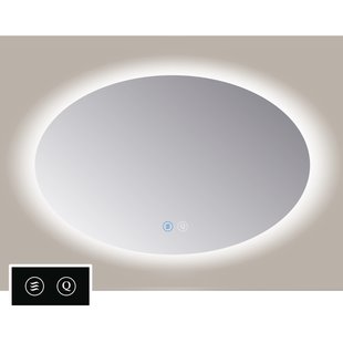 Spiegel Sanicare TuTTi Ovaal 90x140 cm met LED Ambiance Rondom en spiegelverwarming