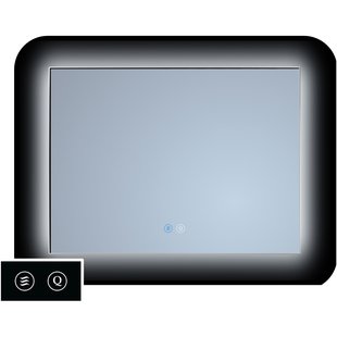 Spiegel Sanicare TuTTi 60 cm met LED Ambiance Rondom en Spiegelverwarming met Lijst Chroom