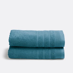 Set van 2 handdoeken in badstof 600 g/m2, Zavara