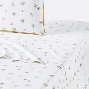 Plat laken in gewassen katoen, Paquita