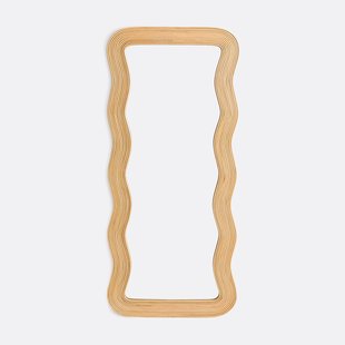 Golvend spiegel in rotan H180 cm, Kiza