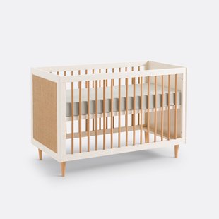 Rieten babybed met verstelbare bodem, Kaya