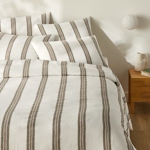 Dekbedovertrek in gewassen linnen, Aelle