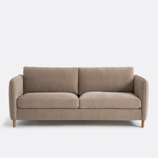 4-zits bedbank Loméo van gevlekt polyester