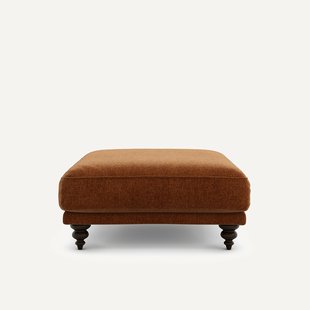 Voetenbank van fluweel chenille, Lazare