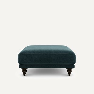 Voetenbank van fluweel chenille, Lazare