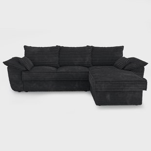 Hoekbank Sasha met opbergrvak rechts ribstof | SIA Home