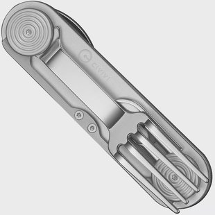 Civivi Partake C24032C-3, Stainless Steel, Silver Aluminum, outdoorbestek