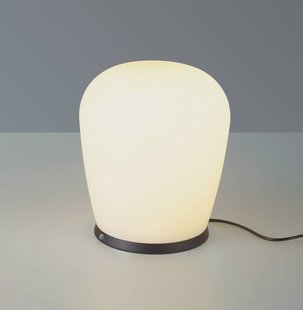 Bopp LED tafellamp Cara, zwart, Ø 18 cm, glas