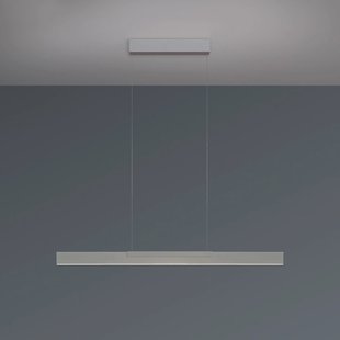 Bopp LED hanglamp Nano 2.0, lengte 100 cm, aluminiumkleurig