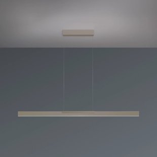 Bopp LED hanglamp Nano 2.0, lengte 140 cm, taupe, metaal