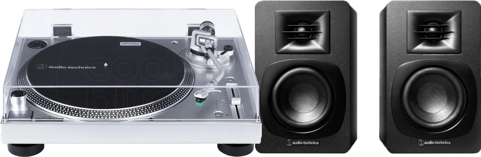 Audio Technica AT-LP120XUSBSV + Audio-Technica ATH-SP3X Zwart
