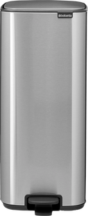 Brabantia Bo Pedal Bin 30 Liter Matt Steel Fingerprint Proof