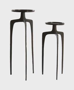 Light & Living Zuil 'Pano' Set van 2 stuks, kleur Donker Brons