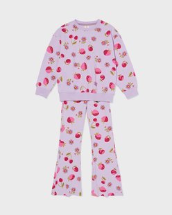 HEMA Kinderkledingset comfy fit jersey fruit paars (paars)