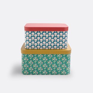 Set van 2 opbergdozen in karton, Nadesha