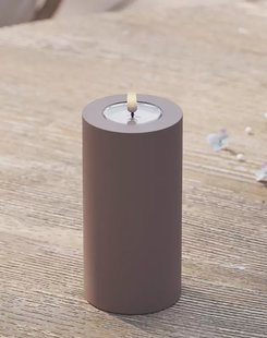 LED Stompkaars Mocca - ø 7,5 x 15 cm