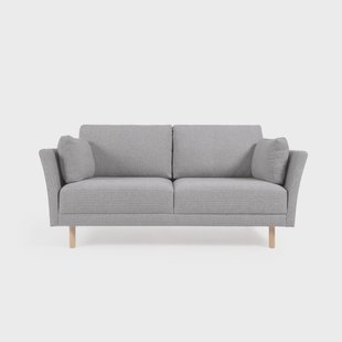 Kave Home 2-zits Bank 'Gilma' Naturel Poot, kleur Lichtgrijs