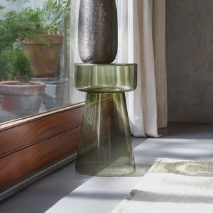 Light & Living Ronde Bijzettafel 'Dakwa' 30cm, kleur Grijs/Groen