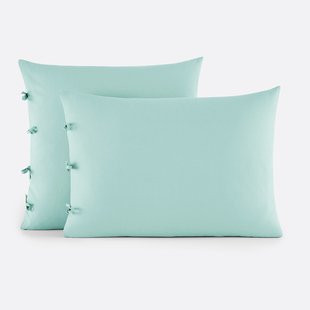 Effen kussensloop te strikken in katoen , Scenario