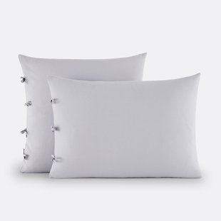 Effen kussensloop te strikken in katoen , Scenario