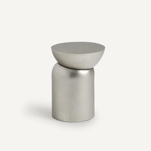 Bijzettafel in gegoten aluminium, Fraulino