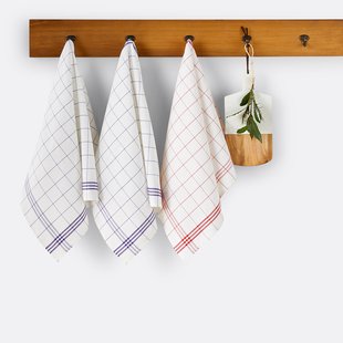 Set van 3 theedoeken in half katoen/linnen Colas