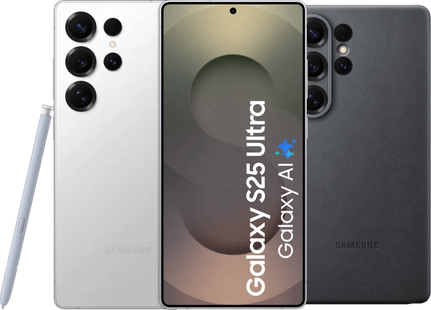 Samsung Galaxy S25 Ultra 256GB Wit 5G + Samsung Kindsuit Back Cover Zwart