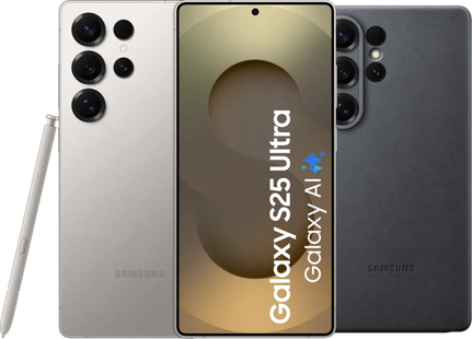 Samsung Galaxy S25 Ultra 256GB Grijs 5G + Samsung Kindsuit Back Cover Zwart