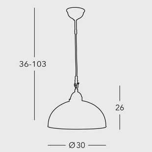 austrolux Kolarz hanglamp Nonna Ø 30 cm hert goudkleurig Rand glad
