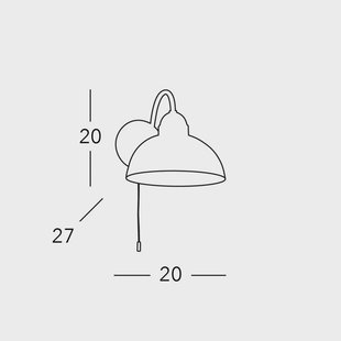 austrolux Kolarz wandlamp Nonna, Ø 20 cm, citroenen, gladde rand