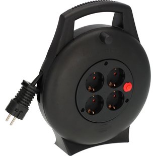 Vario Line Kabelhaspel Vl2-x 4-voudig Zwart 10m H05vv-f3g1.5