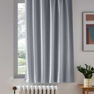 Verduisterend radiator gordijn met fronsjes, Voda