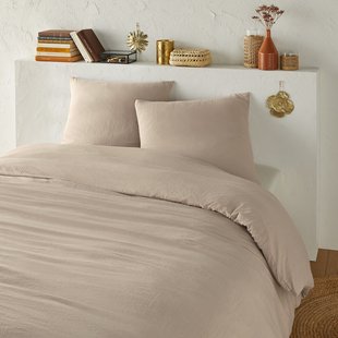 Bedset in gewassen microvezel, recycled polyester