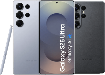 Samsung Galaxy S25 Ultra 512GB Zilver 5G + Samsung Kindsuit Back Cover Zwart