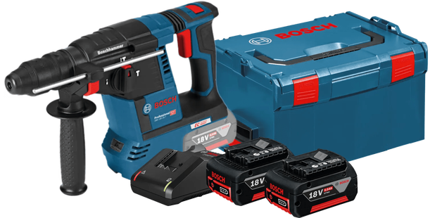 Bosch Professional GBH 18V-26 F 5,0 Ah GBA Accu (2x) Starterspakket