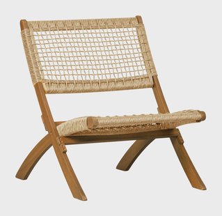 WOOOD Klapstoel 'Lois' kleur Naturel